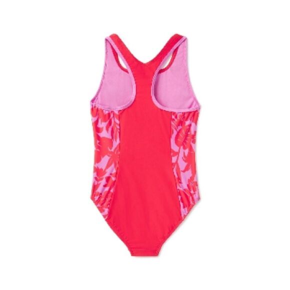 Speedo Splice Racerback One Piece Bittersweet print 10 NWT IN PACKAGING - Picture 2 of 9